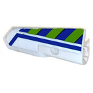 LEGO Curved Panel 21 Right with Blue and Lime Stripes Sticker (11946)