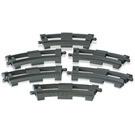 LEGO Curved Rails (Grigio scuro) 2735-1