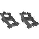 LEGO Curved Rails (Grigio pietra scuro) 2735-2