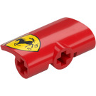 LEGO Curvel Paneeli 2 x 3 jossa Ferrari Oikein (71682 / 78702)