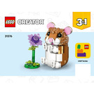 LEGO Cute Hamster with a Flower Set 31376 Instructions