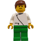 LEGO Dacta Minifigure with zippered torso and brown hair