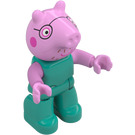 LEGO Daddy Pig with Turquoise Top Duplo Figure