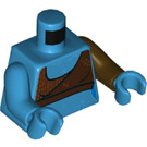 LEGO Donker Azuurblauw Aayla Secura Minifig Torso (973 / 76382)