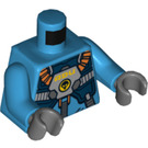 LEGO Dark Azure Alien Defense Unit Flight Jumpsuit Torso (76382)