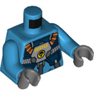 LEGO Donker azuurblauw Buitenaards wezen Defense Unit Flight Jumpsuit Torso (973 / 76382)