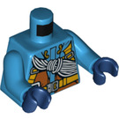 LEGO Donker Azuurblauw Arctic Climber Minifig Torso (973 / 76382)