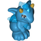 LEGO Donker Azuurblauw Baby Draak met Transparant Dark Blauw (Rayne) (26090 / 26580)