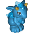 LEGO Azur Foncé Bébé Dragon avec Transparent Dark Bleu (Rayne) (26090 / 26580)