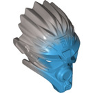 LEGO Dark Azure Bionicle Mask with Flat Silver Back (24160)
