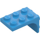 LEGO Mørk asurblå Brakett 3 x 2 med Plate 2 x 2 Downwards (69906)