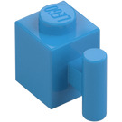 LEGO Mørk Azure Klods 1 x 1 med Håndtere (2921 / 28917)