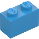 LEGO Dark Azure Brick 1 x 2 with Bottom Tube (3004 / 93792)