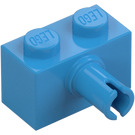 LEGO Dark Azure Brick 1 x 2 with Pin with Bottom Stud Holder (44865)