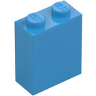 LEGO Mörk Azure Kloss 1 x 2 x 2 med inre knopp hållare (3245)