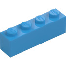 LEGO Mørk Azure Klods 1 x 4 (3010 / 6146)