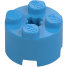 LEGO Azur Foncé Brique 2 x 2 Rond (3941 / 6143)