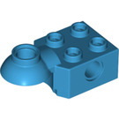 LEGO Azur foncé Brique 2 x 2 avec Horizontal Rotation Joint (48170 / 48442)