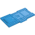 LEGO Dark Azure Brick 8 x 16 with 1 x 4 Sections for Inter-locking (18922)