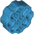 LEGO Dark Azure Connector Round with Pin and Axle Holes (31511 / 98585)