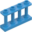 LEGO Dark Azure Fence Spindled 1 x 4 x 2 with 4 Top Studs (15332)