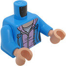 LEGO Donker Azuurblauw Hermione Granger - Dark Azure Jacket Minifig Torso (973 / 76382)