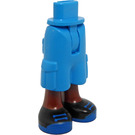 LEGO Azur foncé Hanche avec Shorts avec Cargo Pockets avec Noir shoes avec Bleu Laces (2268)