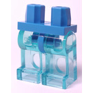 LEGO Dark Azure Hüften und Transparent Light Blau Beine (3815)