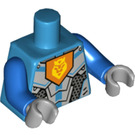 LEGO Mörk Azure Riddare med Rustning Minifigur Kropp (973 / 88585)