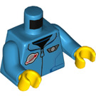 LEGO Donker Azuurblauw Lunar Research Astronaut Minifig Torso (973 / 76382)