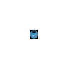 LEGO Dark Azure Minifig Kopf Alien Female (Einbau-Vollbolzen) (3626)