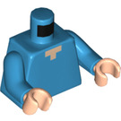 LEGO Donker Azuurblauw Minifig Torso (973 / 76382)