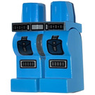 LEGO Donker Azuurblauw Minifigure Heupen en benen met Dark Stone Grijs Riem, 2 Pockets en Kneepads (3815)