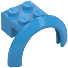 LEGO Dark Azure Mudguard Brick 2 x 2 with Wheel Arch  (50745)