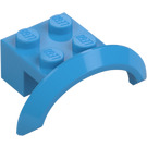 LEGO Donker azuurblauw Spatbord Steen 2 x 4 x 1 met Wiel Boog (28579 / 98282)