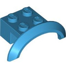 LEGO Donker Azuurblauw Spatbord Steen 2 x 4 x 1 met Wiel Boog (28579 / 98282)