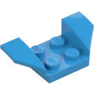 LEGO Dark Azure Mudguard Plate 2 x 2 with Flared Wheel Arches (41854)