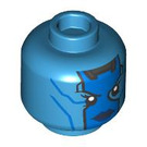 LEGO Dark Azure Nebula Minifigure Kopf (Einbau-Vollbolzen) (3626 / 102813)