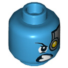 LEGO Dark Azure Nebula Minifigure Head (Recessed Solid Stud) (3626 / 36061)