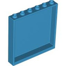LEGO Azur foncé Panneau 1 x 6 x 5 (35286 / 59349)