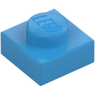 LEGO Dunkles Azur Platte 1 x 1 (3024 / 30008)