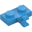 LEGO Dark Azure Platte 1 x 2 mit Horizontaler Clip (11476 / 65458)