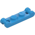 LEGO Dark Azure Plate 1 x 2 with Two End Bar Handles (18649)