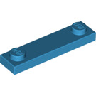 LEGO Dark Azure Plate 1 x 4 with Two Studs without Groove (92593)