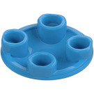 LEGO Azur Foncé assiette 2 x 2 Rond avec Arrondi Bas (2654 / 28558)