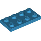 LEGO Dark Azure Plate 2 x 4 (3020)