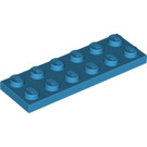 LEGO Dark Azure Platte 2 x 6 (3795)