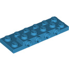 LEGO Donker Azuurblauw Plaat 2 x 6 x 0.7 met 4 Studs Aan Kant (72132 / 87609)