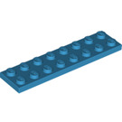LEGO Dark Azure Platte 2 x 8 (3034)