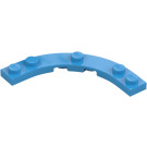 LEGO Dark Azure Platte 5 x 5 Rund Ecke (80015)